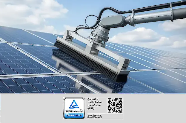 Leistung Zertifizierte Solarreinigung – TÜV-geprüfte Reinigung von Photovoltaikanlagen